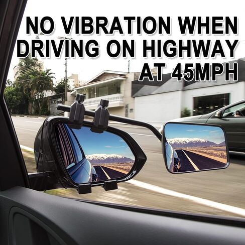 Cartman Universal Clip-on Towing Mirror, Extended Mirrors for Towing, 360 Degree Rotation Adjustable, Vibrationless, Secure Fit, 2PK in Saudi Arabia