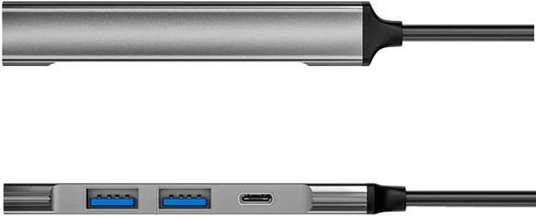 4-Port USB Hub USB Splitter USB Expander for Laptop, Xbox, Flash Drive, HDD, Console, Printer, Camera, Keyboard, Mouse, Compatible with USB-C and USB-A in Saudi Arabia