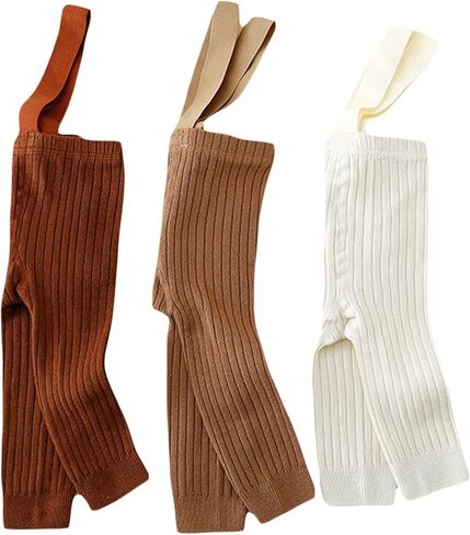 Infant Baby Girl Boy Ribbed Leggings Tights Socks Suspender Pantyhose Knit Footless Tights Pants Pantyhose Stockings in Kuwait