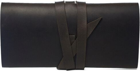 Leather Cord Organizer Wrap Holder Cable bag Roll Holder Earphone wrap winder Travel Accessories (Brown) - Y2S in Saudi Arabia