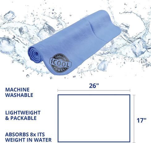 منشفة تبريد FROGG TOGGS iCOOL PVA، 26 بوصة × 17 بوصة in Saudi Arabia
