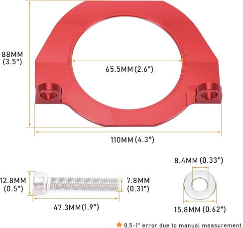 PQY Crank Seal Serpentine Belt Guard Plate Compatible with BMW 335i 2007-2015 535i 2008-2016 135i 2008-2013 X1 X3 X5 N54 N55 N52 S55 Red in Saudi Arabia