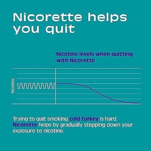 Nicorette 4 mg Mini Nicotine Lozenges to Help Stop Smoking - Mint Flavored Stop Smoking Aid, 2-Pack, 81 Count, Plus Advil Dual Action Coated Caplets with Acetaminophen, 2 Count in Kuwait