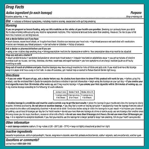 Nicorette 4 mg Mini Nicotine Lozenges to Help Stop Smoking - Mint Flavored Stop Smoking Aid, 2-Pack, 81 Count, Plus Advil Dual Action Coated Caplets with Acetaminophen, 2 Count in Kuwait