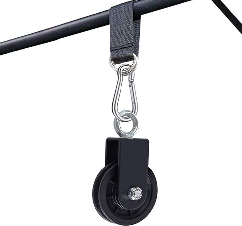 Taeku Cable Pulley, Silence Smooth Detachable Rotation Traction Wheel LAT Pulley System Attachment DIY Lifting Blocks Hoists for Home Projects Clothesline Shop Lifts (3.54in) in Saudi Arabia
