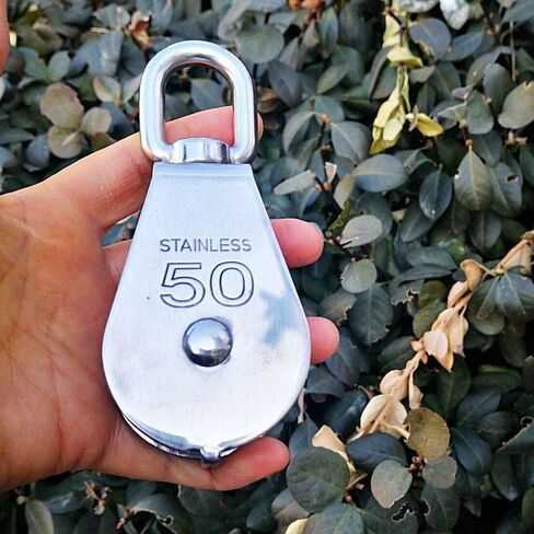 JY-MARINE M50 50 مم حبل أسلاك الفولاذ المقاوم للصدأ دوار كتلة بكرة واحدة ملفوفة in Saudi Arabia