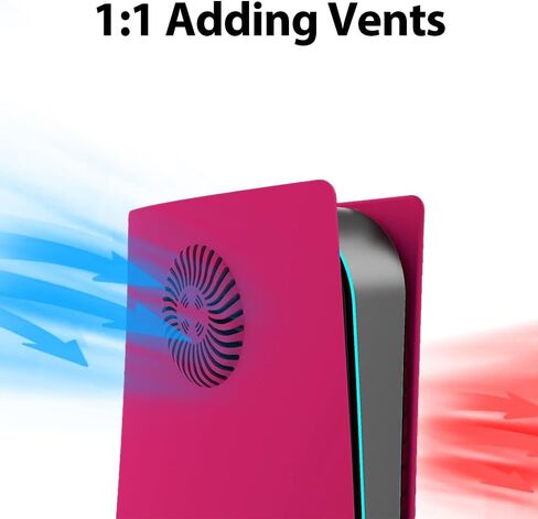 BGGCHEECA PS5 Console Cover Plates Compatible for Playstation 5 Console Disc Edition, ABS PS5 Cover Plates with Fan Vents, Hard Shockproof Anti-Scratch Replacement Protective Shell PS5 .SO-PS(Purple) in Kuwait