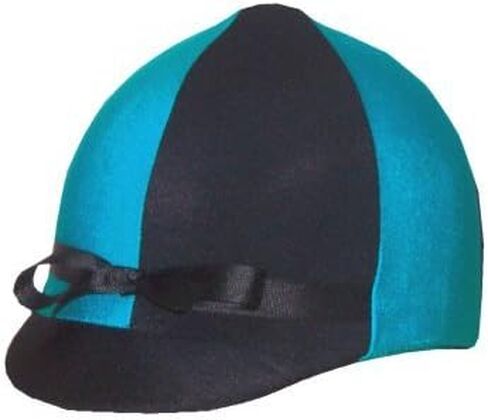 غطاء خوذة ركوب الفروسية - باللون الفيروزي والأسود in Kuwait