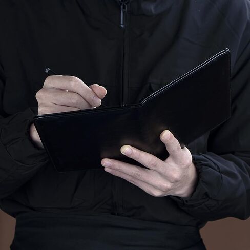 كتاب خادم BVYA للنادلة، كتاب خادم مقاس 5 × 9 بوصة مع جيب بسحاب، منظم محفظة خادم جلدي مطبوع فريد يناسب مريلة النادلة، مع قلم in Kuwait