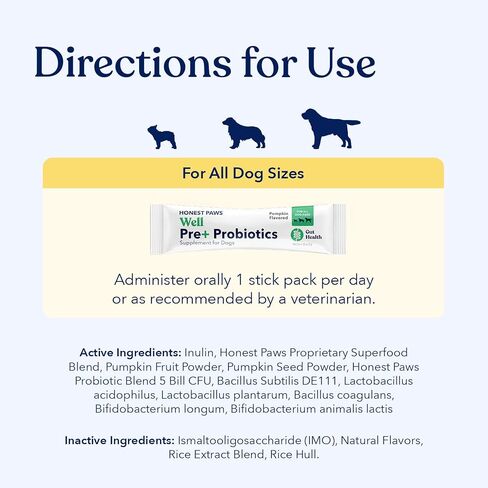 Probiotics for Dogs, Digestive Health Powder with Prebiotic, Chicken, 30ct in Saudi Arabia
