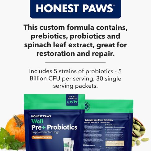 Probiotics for Dogs, Digestive Health Powder with Prebiotic, Chicken, 30ct in Saudi Arabia