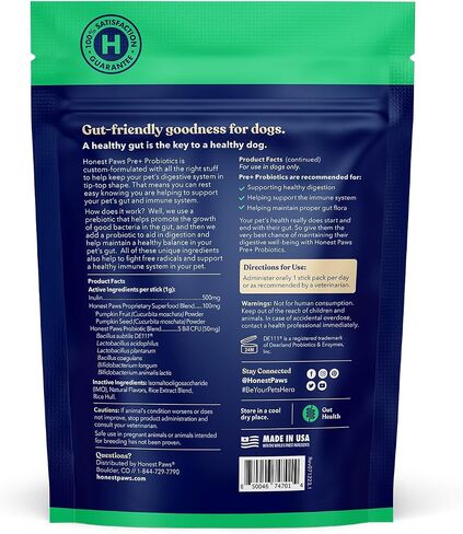 Probiotics for Dogs, Digestive Health Powder with Prebiotic, Chicken, 30ct in Saudi Arabia