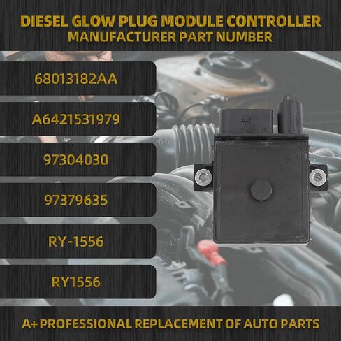 وحدة توصيل توهج الديزل Dasbecan 97379635 متوافقة مع Chevy Silverado 2500 HD 3500 GMC Sierra 2500 HD 3500 2001-2005 يستبدل # 68013182AA A6421531979 97304030 in Kuwait