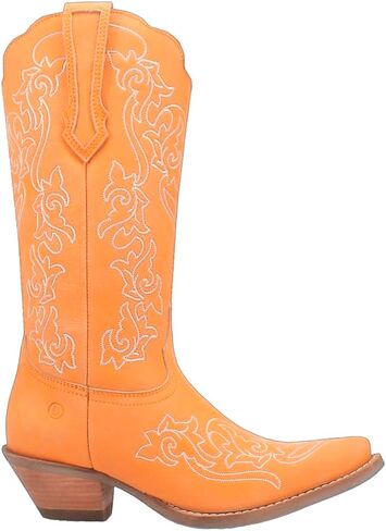 Dingo Womens Flirty N' Fun Embroidery Snip Toe Casual Boots Mid Calf Mid Heel 2-3" - Grey in Saudi Arabia
