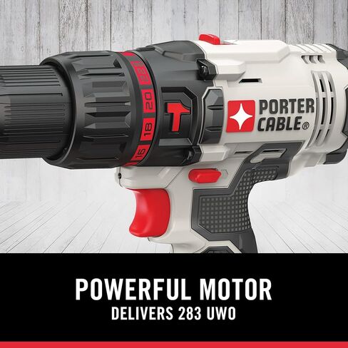 PORTER-CABLE 20V MAX Hammer Drill Kit, Compact, Cordless (PCC621LB) in Saudi Arabia