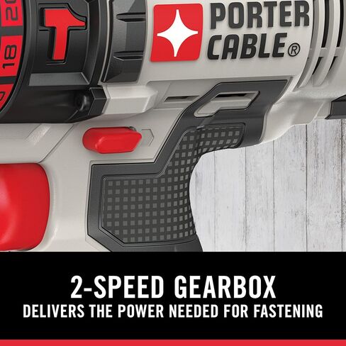 PORTER-CABLE 20V MAX Hammer Drill Kit, Compact, Cordless (PCC621LB) in Saudi Arabia