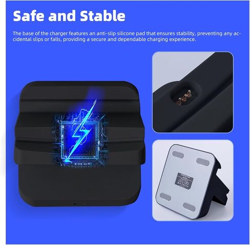 Charging Station for PlayStation Portal Remote Player, PS Portal Charger Dock Stand with USB-C Adapter, Portable Display and Charging Base, Anti-Slip Desktop Holder, Whit in Saudi Arabia
