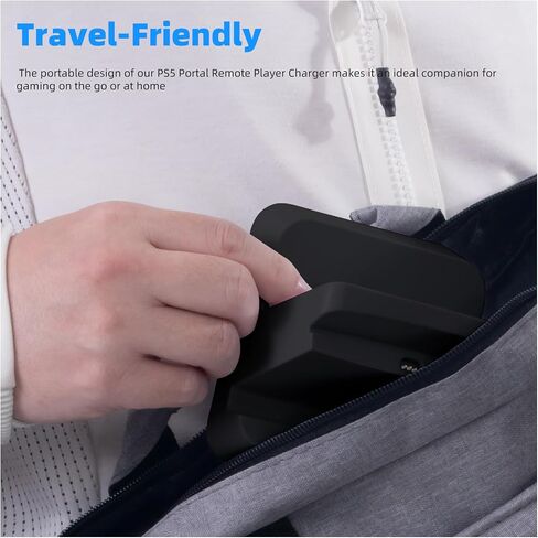 Charging Station for PlayStation Portal Remote Player, PS Portal Charger Dock Stand with USB-C Adapter, Portable Display and Charging Base, Anti-Slip Desktop Holder, Whit in Saudi Arabia