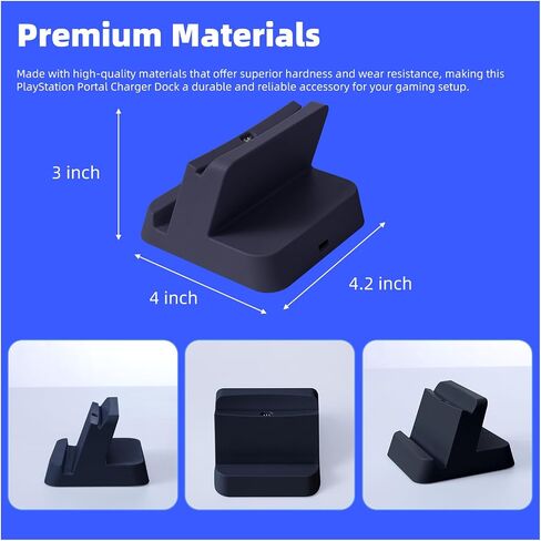 Charging Station for PlayStation Portal Remote Player, PS Portal Charger Dock Stand with USB-C Adapter, Portable Display and Charging Base, Anti-Slip Desktop Holder, Whit in Saudi Arabia