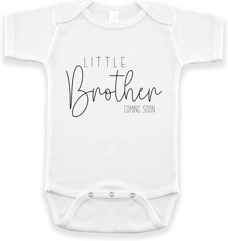 Little Brother Coming Soon - Pregnancy Announcement Infant Bodysuit - Gender Reveal Suprise (Natural) in Saudi Arabia