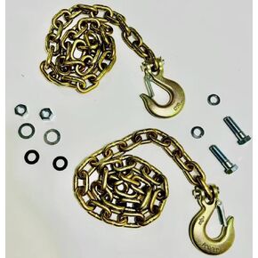 20151 Trailer Safety Chain, Fifth Wheel Trailer Safety Chains, Goose Box Accessory, 20K Safety Chain Kit, Contains: (2) Grade 70, 3/8" x 44" w Safety Chain/ (2) 3/8" Clevis Hook in Saudi Arabia