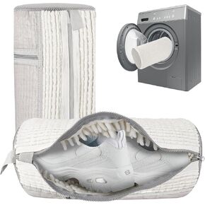 Shoe Bags for Washing Machine 2 Pcs XL, Shoe Laundry Bag for Washer 360°Deep Clean with Self-Locking Zipper, Effectively Protect Shoes Suitable for Sneaker, Tennis or Other Types(White) in Saudi Arabia