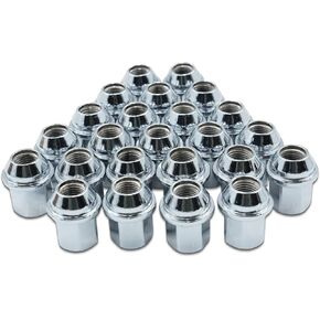 12x1.25 Lug Nut Bolts Compatible with Jeep Compass, Renegade, Cherokee, Fiat, Chrysler 200, Dodge Dart, 20 Pcs, Silver Shank Length 28mm in Saudi Arabia