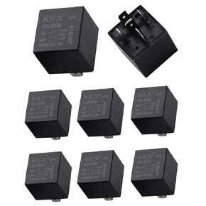 8 PCS 40A Automotive Relays, 12V Waterproof 5 Pin Relay Switch, Compatible with Car Boat Outboard Motor Trim System Components (Black) in Kuwait