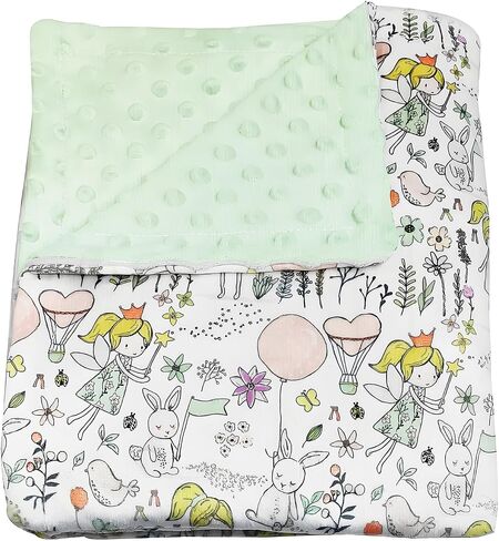 Soft Baby Blanket Minky 30" * 43" with Dotted Backing Ocean Creatures Newborn Nursery Swaddling Blankets Infants Boys Girls Receiving Blanket for Toddler Crib Stroller, Car Seat and Pets in Saudi Arabia