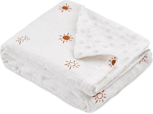 Soft Baby Blanket Minky 30" * 43" with Dotted Backing Ocean Creatures Newborn Nursery Swaddling Blankets Infants Boys Girls Receiving Blanket for Toddler Crib Stroller, Car Seat and Pets in Saudi Arabia