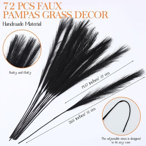 72 Pcs Red Pampas Grass 21.7 Inches Faux Tall Pampas Grass Decor Bulk Artificial Dried Flower Red Feather for Vase Filler Home Boho Decor Christmas Wedding Party Arrangement Bathroom Wall in Saudi Arabia