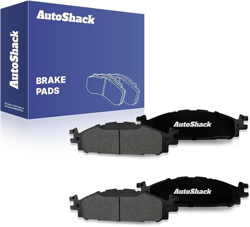 AutoShack Front Premium Ceramic Brake Pads | Replacement for 2011-2019 Ford Explorer 2009-2019 Ford Flex 2010-2019 Ford Taurus 2009-2012 Lincoln MKS 2010-2019 Lincoln MKT | 4-PC in Saudi Arabia