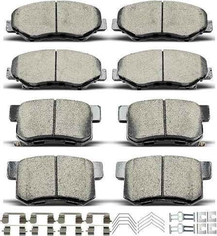 D914 D1086 8pcs Ceramic Front Rear Brake Pads With Clips Fit For 2005 2006 2012 2013 2014 For Honda CR-V in Saudi Arabia