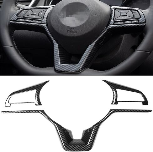 New Sport Carbon Fiber Style Up Air Vent Trim Fit for Nissan Altima 2019 2020 2021 2022 2023 (Carbon Fiber Style, up air Vent Trim) in Kuwait