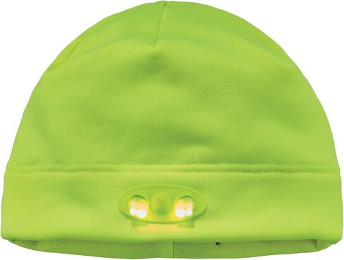 Ergodyne Standard Beanie Winter Hat with LED Lights, Orange, One Size in Kuwait