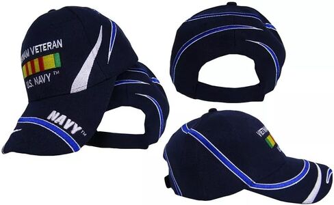 Trade Winds U.S. Navy Vietnam Vet Veteran Ribbon Blue Hat Officially Licensed by The US Navy in Saudi Arabia