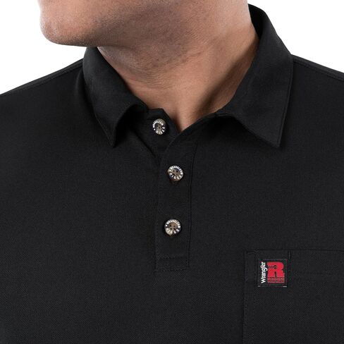 Wrangler Men's Short Sleeve Performance Pocket Polo in Saudi Arabia