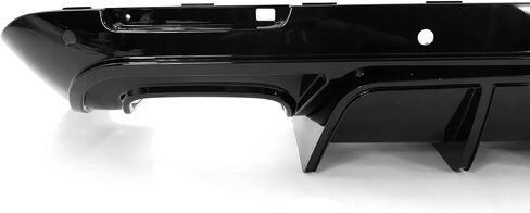 IKON MOTORSPORTS, Rear Diffuser Compatible with 2015-2023 Dodge Challenger, IKON V4 Style Matte Black PP Rear Bumper Lip Spoiler Diffuser Shark Fins, 2016 2017 2018 2019 2020 2021 in Saudi Arabia