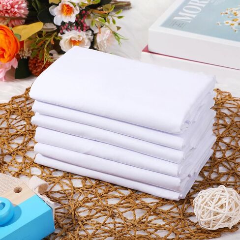 20 قطعة من ملاءات سرير الأطفال للرعاية النهارية من ماكاري للأطفال الصغار ومرحلة ما قبل المدرسة، ملاءة سرير من القماش المسامي من القطن الخالص وملاءة سرير قياسية للرعاية النهارية للأولاد والبنات، مقاس 51.18 بوصة عرض × 23.62 بوصة طول (ألوان متعددة) in Kuwait