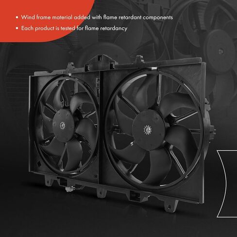 A-Premium Engine Radiator Cooling Fan Assembly Compatible with Select Infiniti Models - Q50 2014 2015 2016 2017 2018 - Replace# 214814GA0A in Saudi Arabia
