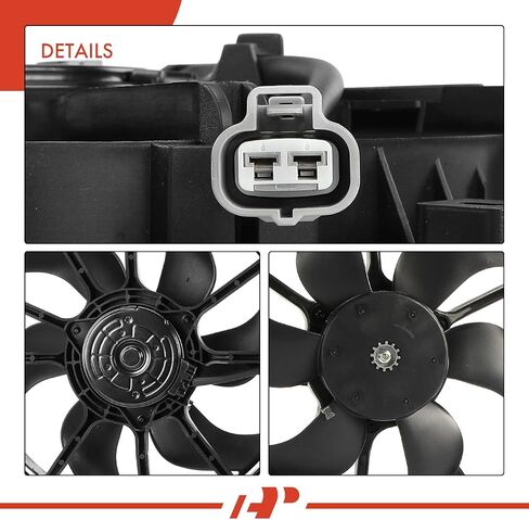 A-Premium Engine Radiator Cooling Fan Assembly Compatible with Select Infiniti Models - Q50 2014 2015 2016 2017 2018 - Replace# 214814GA0A in Saudi Arabia