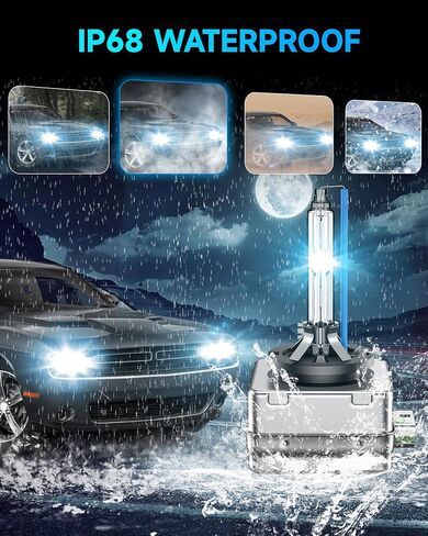 Fit for Dodge 2011-2024 Charger 2015 2016 2017 2018 2019 2020 Challenger D3S HID Xenon Headlight Bulbs,350% Brightness,High Low Beam Light Bulb,6000K White,Plug and Play,Pack of 2 in Saudi Arabia