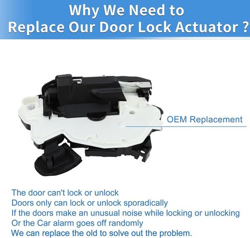 Power Door Lock Actuator Motor for Volkswagen Passat 2012-2017 for Volkswagen Golf 2012-2017 Front Left Driver Side Door Latch Actuator Assembly 6RD837015A/5K1837015J/5K0837349B in Saudi Arabia