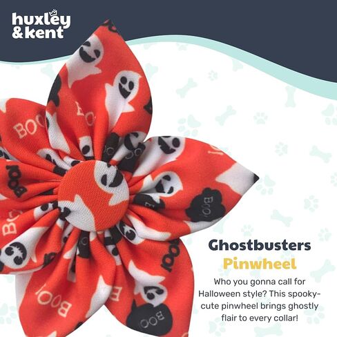 Huxley & Kent Ghostbusters Large Halloween Collar Accessory for Dogs/Cats - Fun Pinwheel Collar Attachment - Cute, Comfortable Pet Accessory in Saudi Arabia
