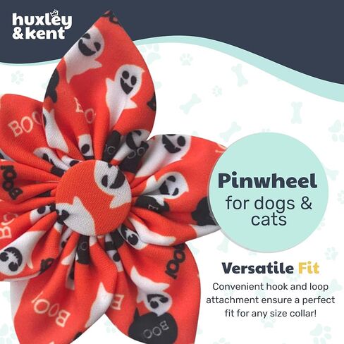 Huxley & Kent Ghostbusters Large Halloween Collar Accessory for Dogs/Cats - Fun Pinwheel Collar Attachment - Cute, Comfortable Pet Accessory in Saudi Arabia