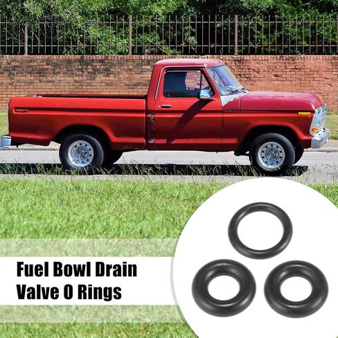 X AUTOHAUX Fuel Bowl Drain Valve O Rings Set for Ford 7.3L Powerstroke Diesel 1999-2003 for Ford F-550 F-450 F-350 E-350 E-250 1999-2003 81Z 9A153-AA in Saudi Arabia