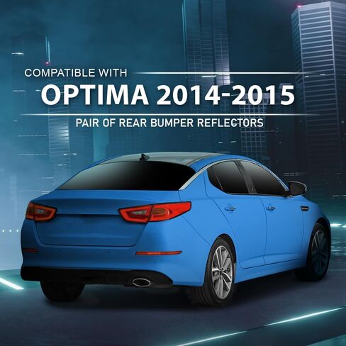 زوج عاكسات المصد الخلفي من CHEDA على الجانب الأيسر والأيمن متوافق مع Kia Optima 2014-2015 924062T500, 924052T500 أحمر in Saudi Arabia