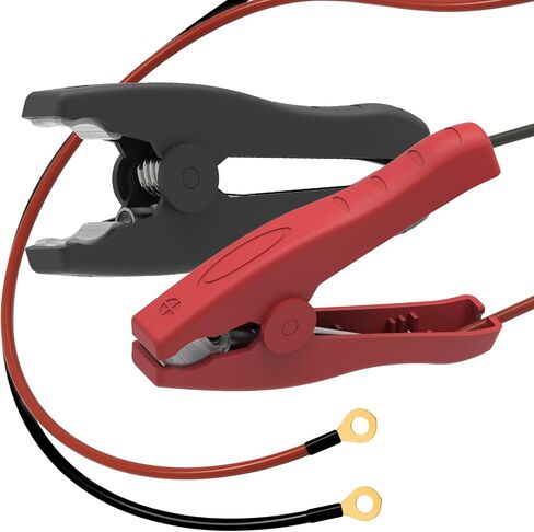 Alligator Clips Booster Jumper Cable 8 AWG 3.3FT Tinned Copper Electronic Wire with 50A Anderson Connector Plug Battery Charger Gator Clamps for 12/24V Inverter Car Battery Charging in Saudi Arabia