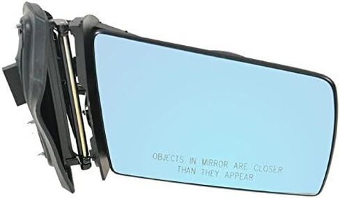 TRQ Passenger Side Power Heated Paint to Match Mirror Smooth Black Compatible with 1996-1999 Mercedes Benz E300 E320 1997 E420 1998-1999 E430 1999 E55 AMG MB1321104 in Saudi Arabia