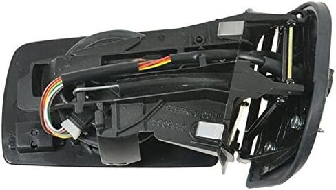 TRQ Passenger Side Power Heated Paint to Match Mirror Smooth Black Compatible with 1996-1999 Mercedes Benz E300 E320 1997 E420 1998-1999 E430 1999 E55 AMG MB1321104 in Saudi Arabia